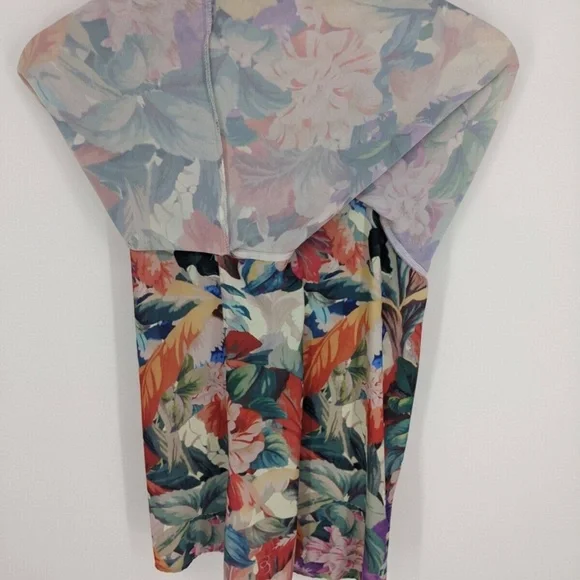 H&M Women's Floral Blouse Top Cami Style Great Shape Size 2, 112 - Picture 4 of 8